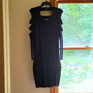 Sweater dress with cutouts